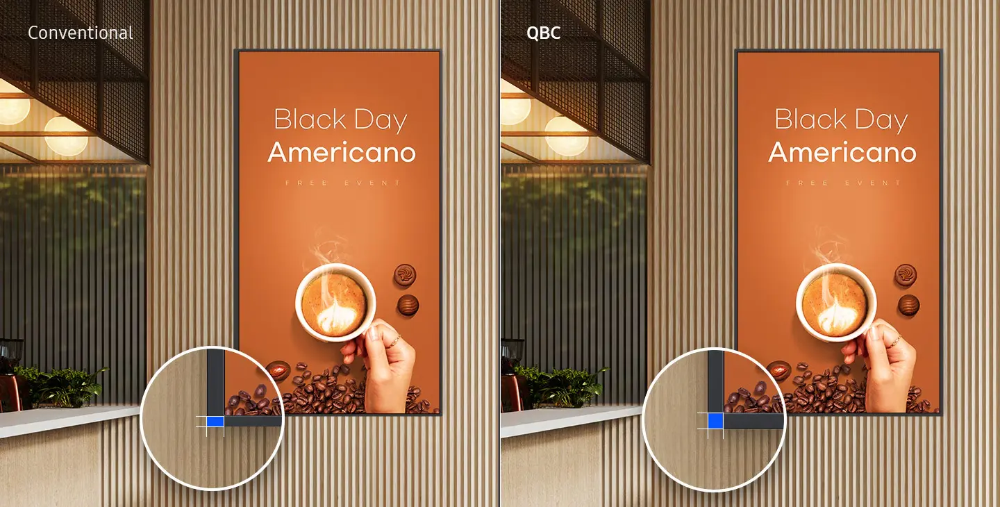 QBC Series 43 Inch 4K UHD Commercial Signage Display - Detail View 1